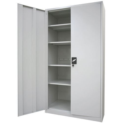 Two door metal cabinet discount